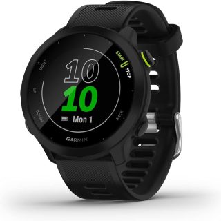 Garmin Forerunner 55, GPS Running Watch with Daily Suggested Workouts, Up to 2 weeks of Battery Life, Black - 010-02562-00