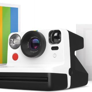 Now Gen2 I-Type Instant Film Camera Gift Bundle - Now Gen2 Black and White with Double Pack of Color Film (16 Photos) Bonus White Small Photo Album (6440)